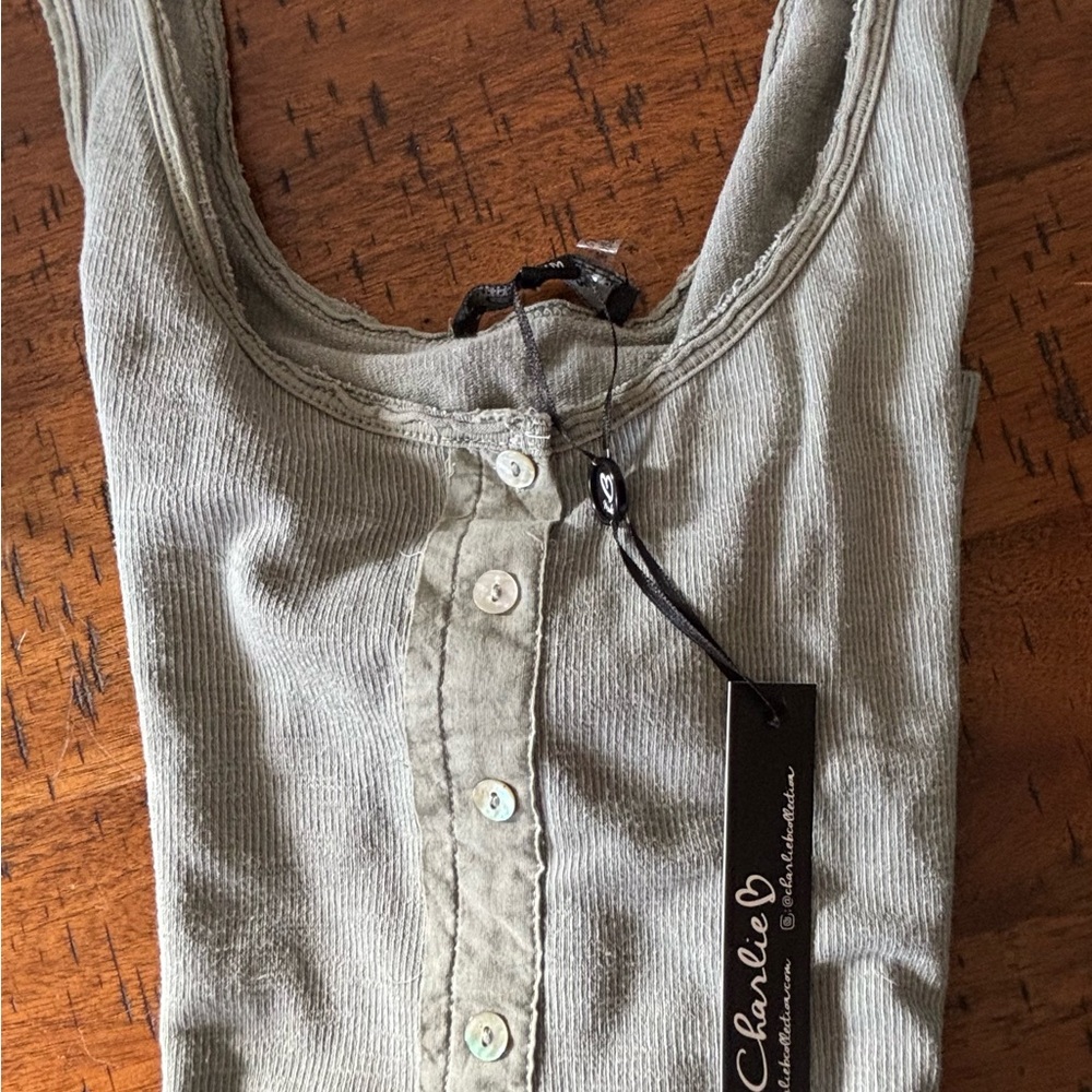 Charlie B Ribbed Tank Top